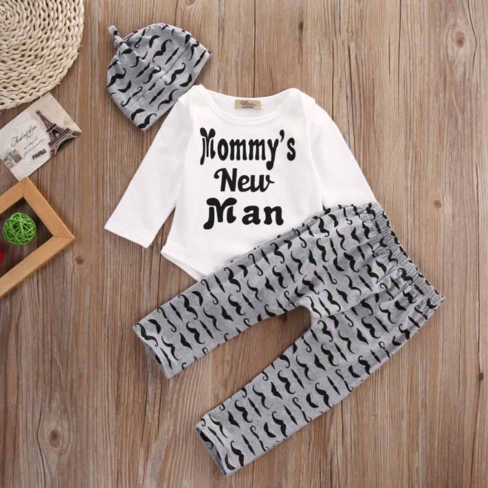 3PCS Set Newborn Baby Boy